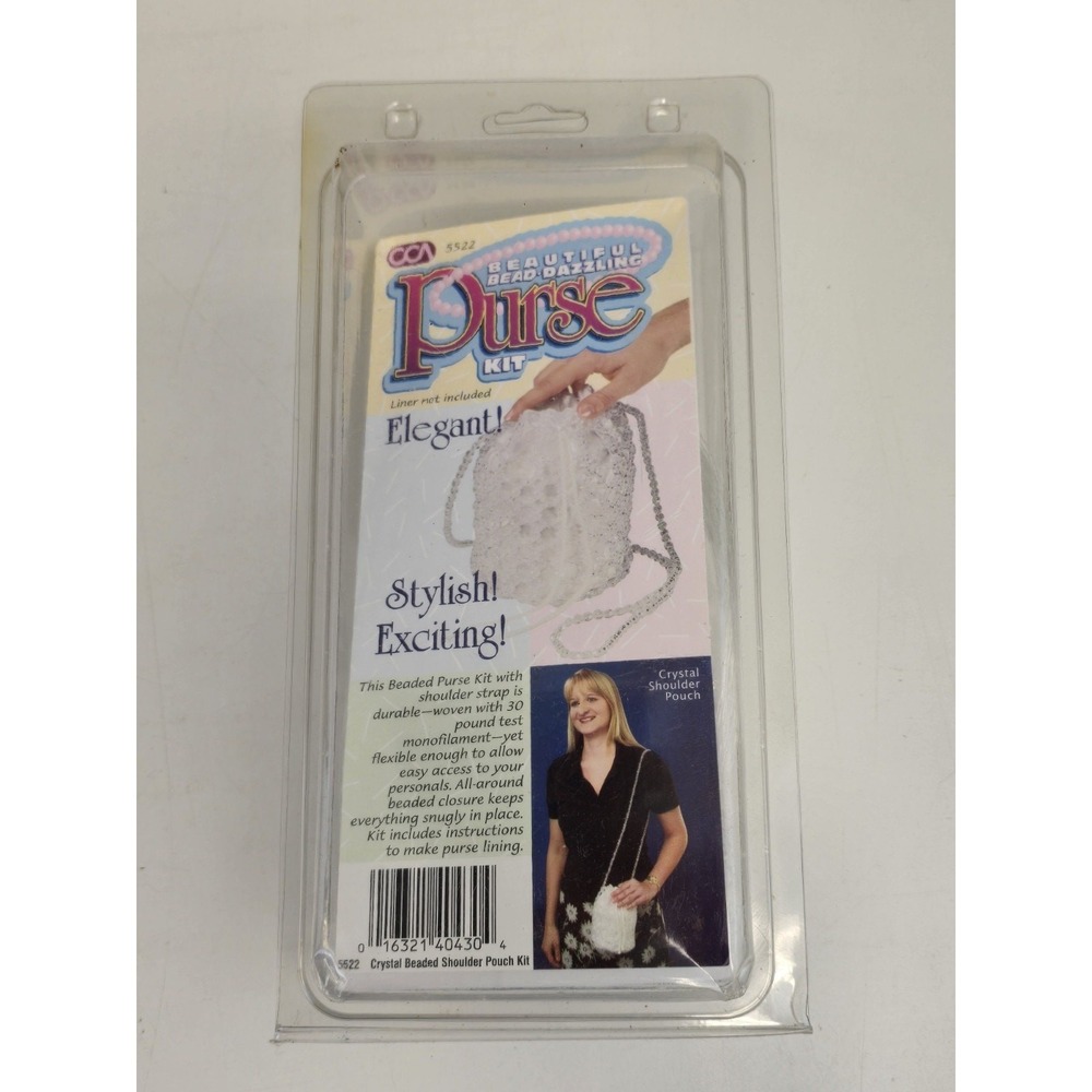 CCA Beautiful Bead Dazzling Purse Kit 5522 Vintage NOS